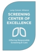 lung cancer screening alliance screening center of excellence badge