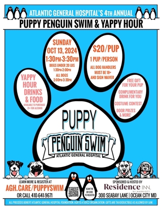 4th Annual Puppy Penguin Swim & Yappy Hour