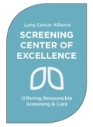 lung cancer screening alliance screening center of excellence badge